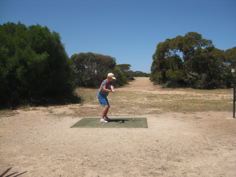 Kathy best hole, par at Border