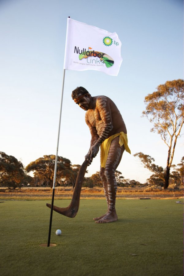 James Shultz putting at Ngadju