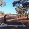 John tee off at Kambalda