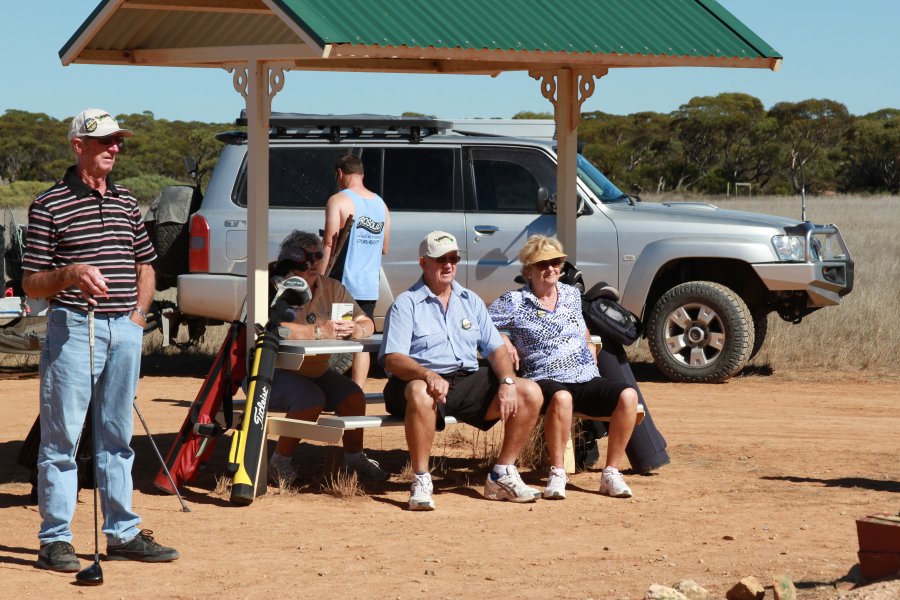 Golfers waiting their turn