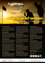 Chasing the Sun 2024 Tournament Itinerary
