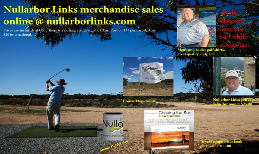 Nullarbor Links merchandise sale